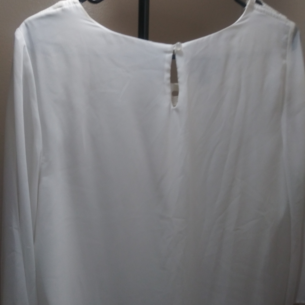 Off white sheer blouse